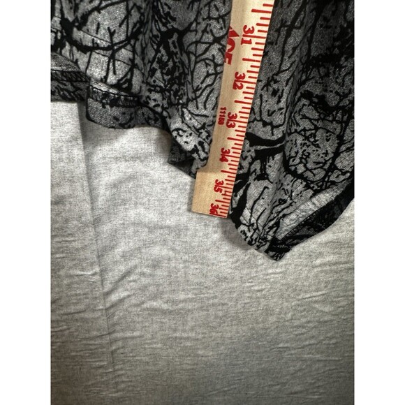 PAPILLON Black Knit Tunic Top Women’s Size Medium Asymmetrical Hem - Picture 4 of 6